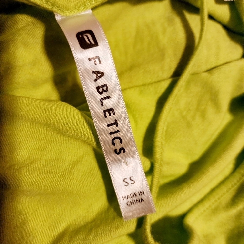 Fabletics Lime Green Spaghetti Strap Workout Tank… - image 4